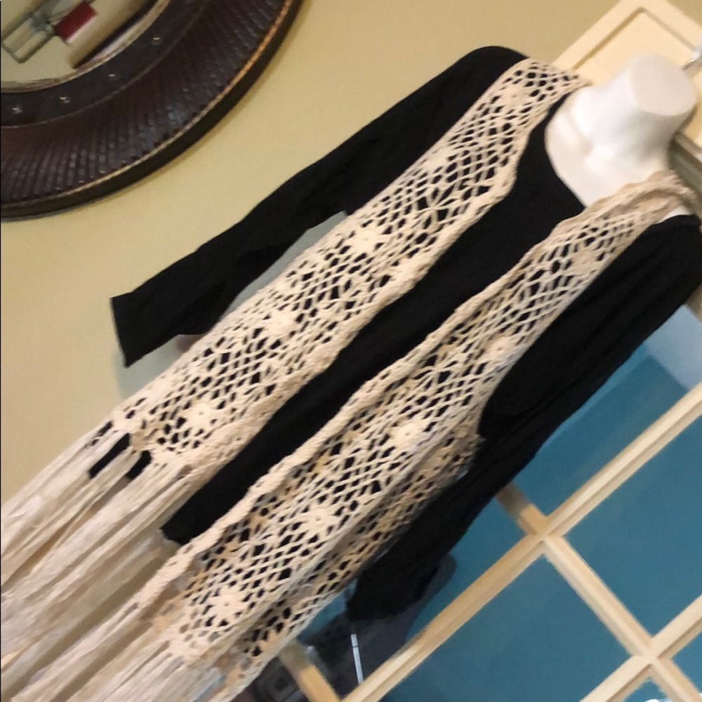 Long  macramade style vest